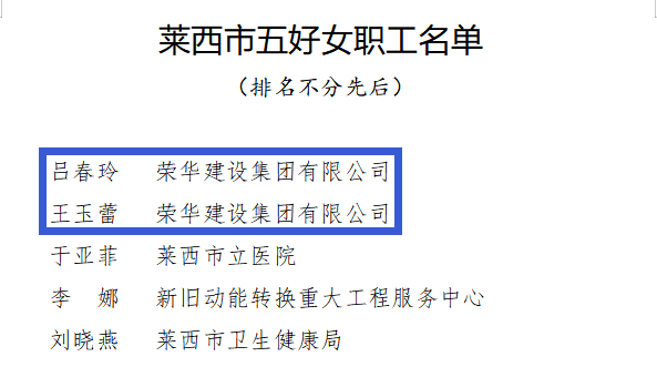 集團(tuán)公司職工榮獲萊西市女職工建功立業(yè)創(chuàng)建活動(dòng)多項(xiàng)先進(jìn)個(gè)人(圖3)